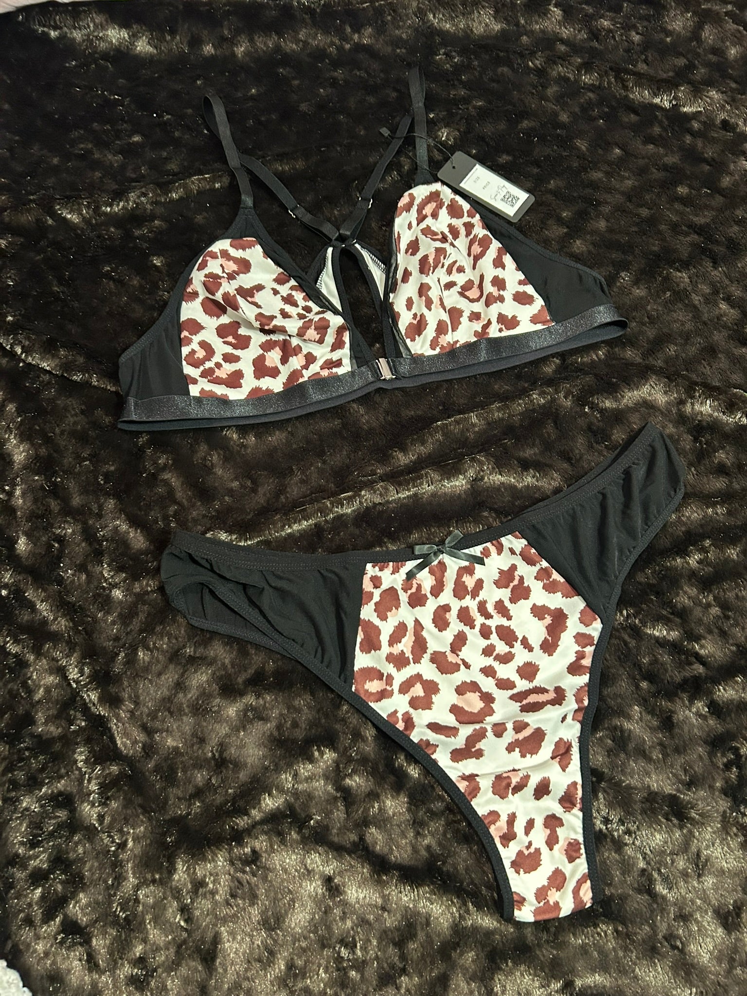 Cheetah Bra Set